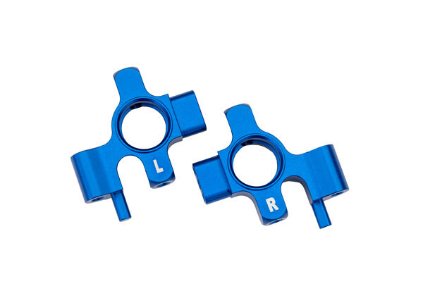Traxxas 10537-BLUE - Aluminum Steering Blocks, Blue