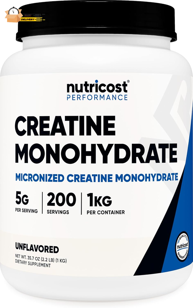Creatine Monohydrate Micronized Powder (1 KG) - Pure Creatine Monohyd