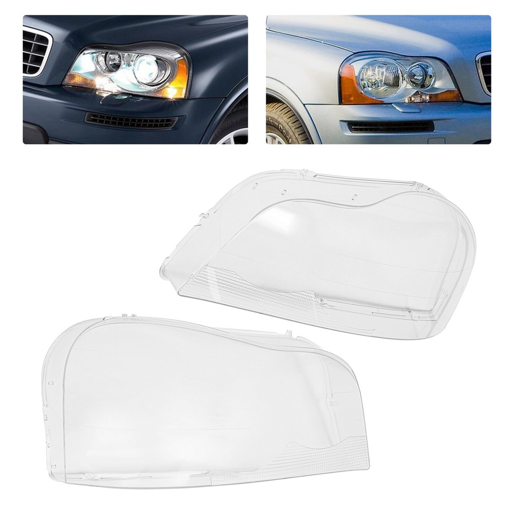 2006-2014 Volvo XC90 Headlight Lens Replacement Cover Pair US