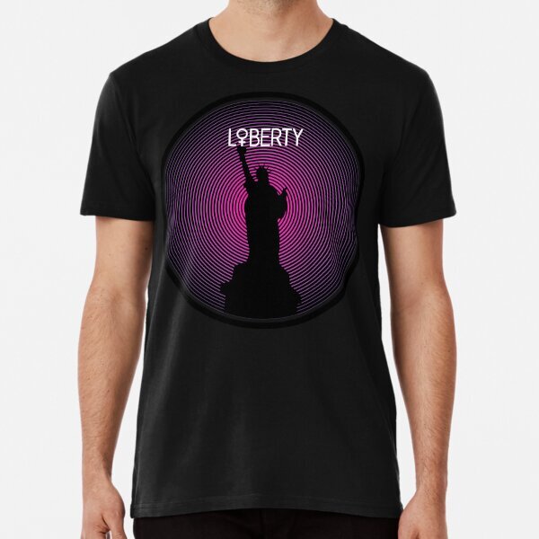 Lady Liberty USA Flag Short Sleeve Tee for Freedom Seekers S-5XL