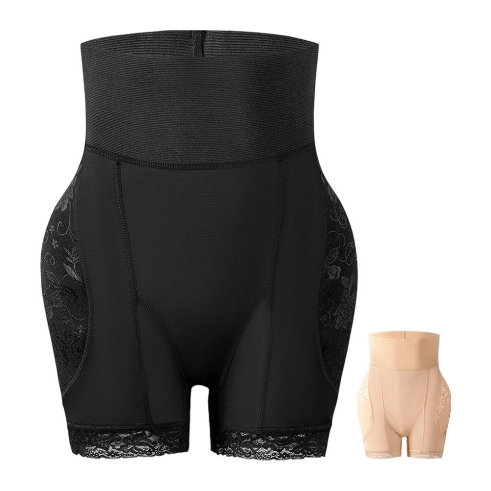 High Waist Tummy Control Lace Shapewear Pants with Padding