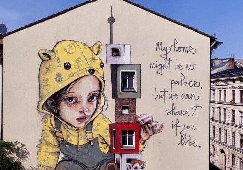 Art Postcard Street Ltd Edition Print Shop Proof of10 my home my not be a palace