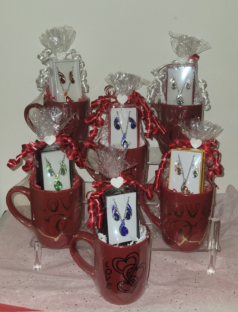 Mothers Day Mug necklace earrings gift basket mug-image