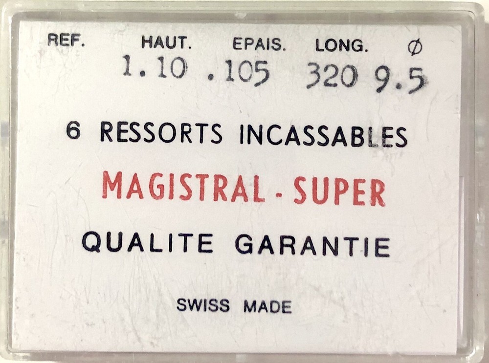 1X Mainspring 1.10x0.105mm Ø9.5 for Watch 320-110 M32 Movement