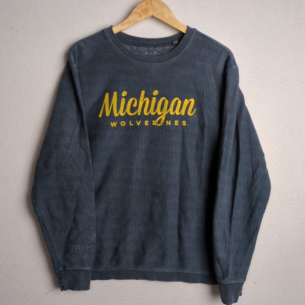 Royce Apparel Michigan Wolverines Men's Small Long Sleeve Corduroy Shirt