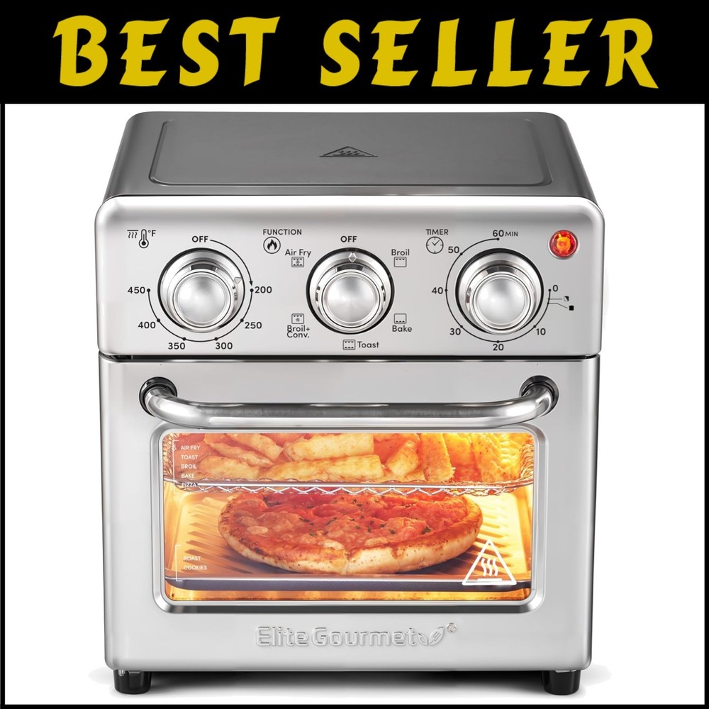 8.5 Qt Multi-Function Air Fryer Oven with Convection Cooking and 25 Healthy Recipes