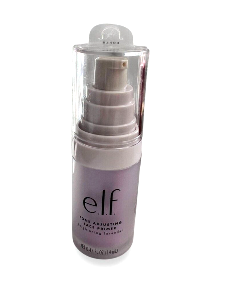e.l.f. Tone Adjusting Face Primer Brightening Lavender 0.47 Fl Oz.