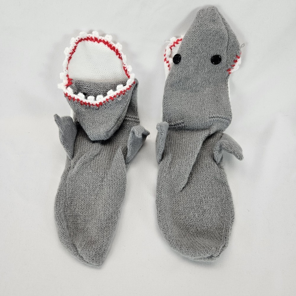 Knit Cute Shark Socks 3D Winter Warm Thick Funny Knit Animal Men Women Shark