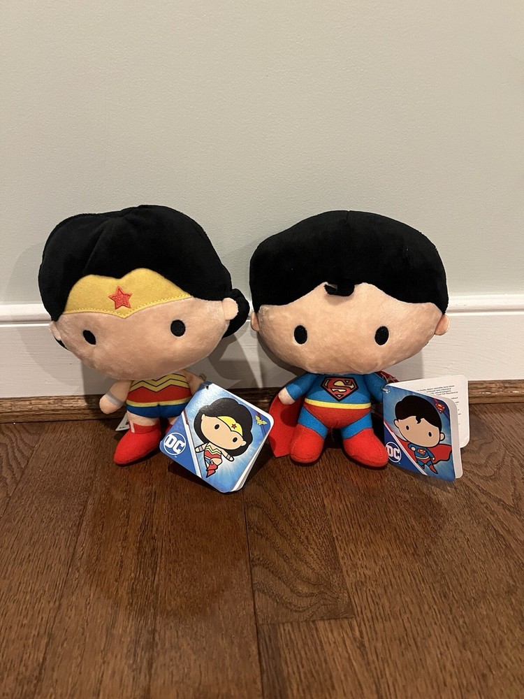DC Wonder Woman & Superman Super Soft Plush Duo Set  
