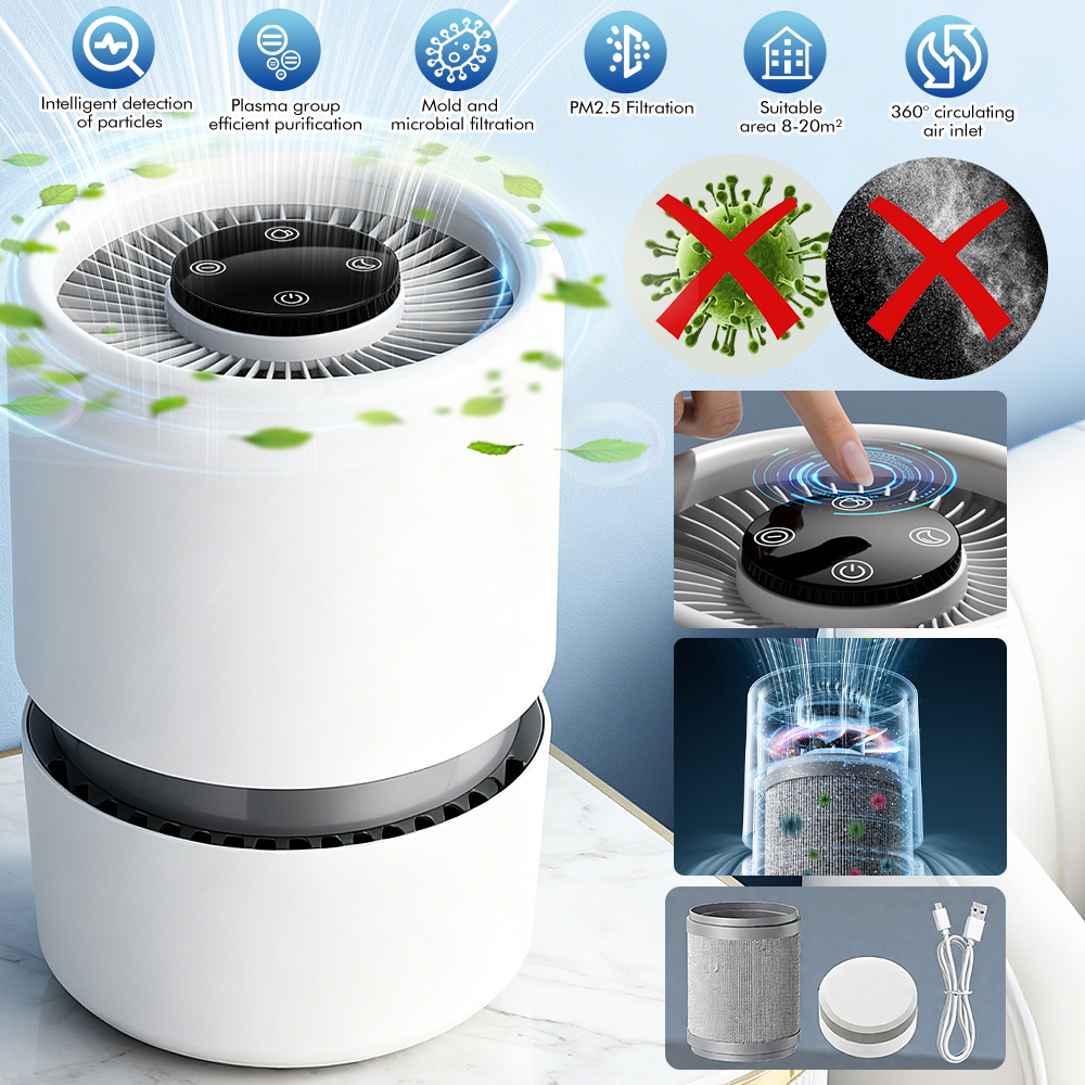 Home HEPA Air Purifier Large Room Air Cleaner for Allergies Smoke Mold Odor Dust