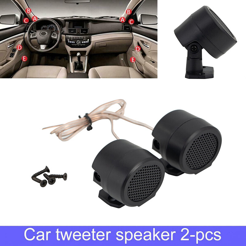 2x Car Vehicle Speaker 500W Dome Tweeters Stereo Music Audio Loud Kits Universal
