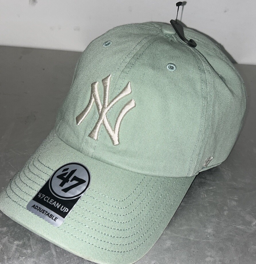 NEW ‘47 Brand MLB New York Yankees Adjustable ￼Cap Men’s Sz S/o Teal