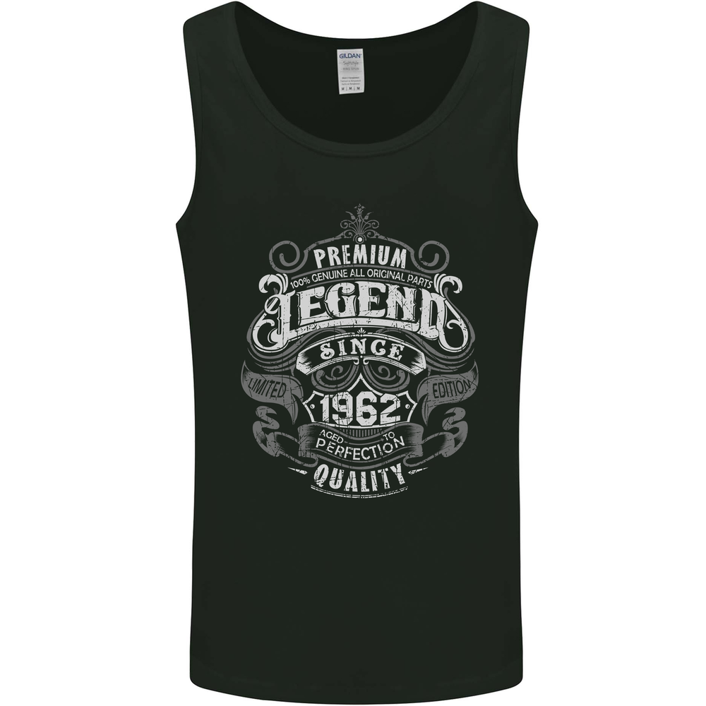 Premium Legend 63rd Birthday 1962 Mens Vest Tank Top