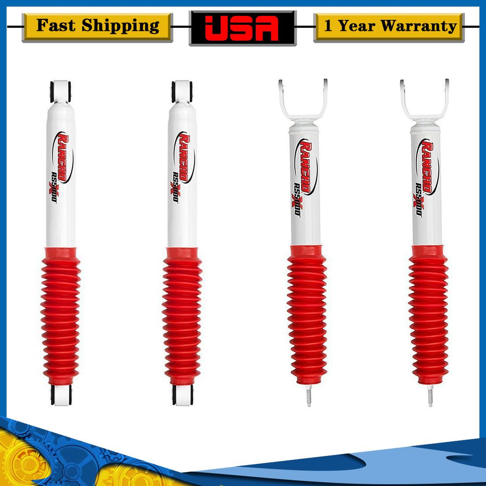 Rancho Front Rear Shocks Fits 1999-2006 Chevy Silverado GMC Sierra 1500 4x4 4WD