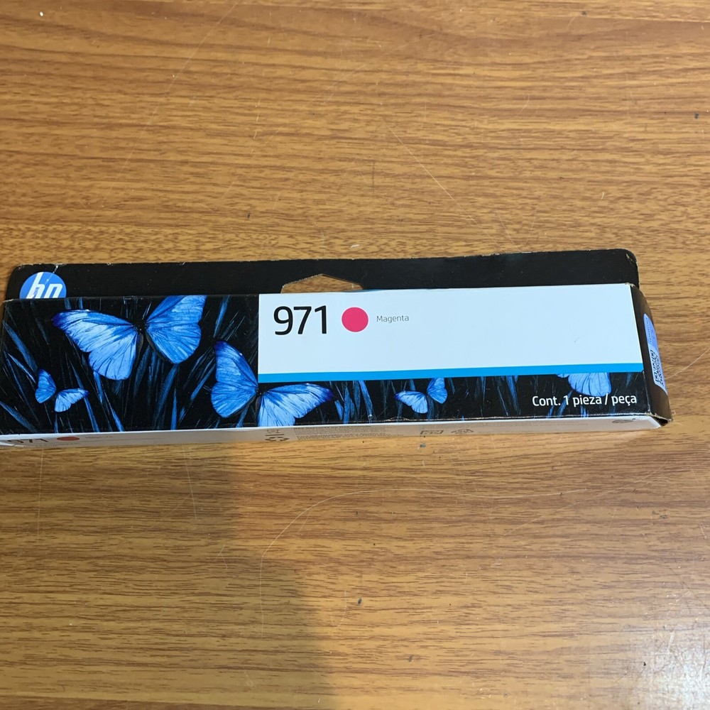 HP 971 Magenta Printer Ink Cartridge CN623AM NEW FACTORY SEALED OEM