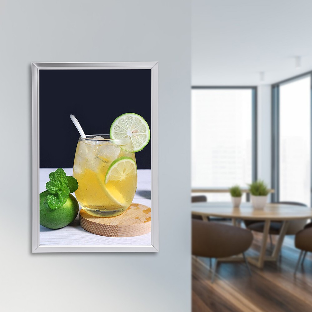 LED Backlit Movie Poster Art Picture Frame Light Box Advertising Display 24