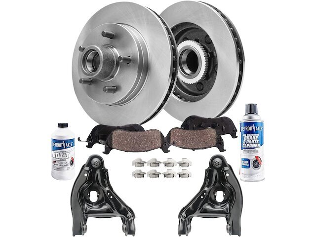 For Chevrolet C1500 Brake Pad and Rotor Control Arm Kit Detroit Axle 91236GHMM