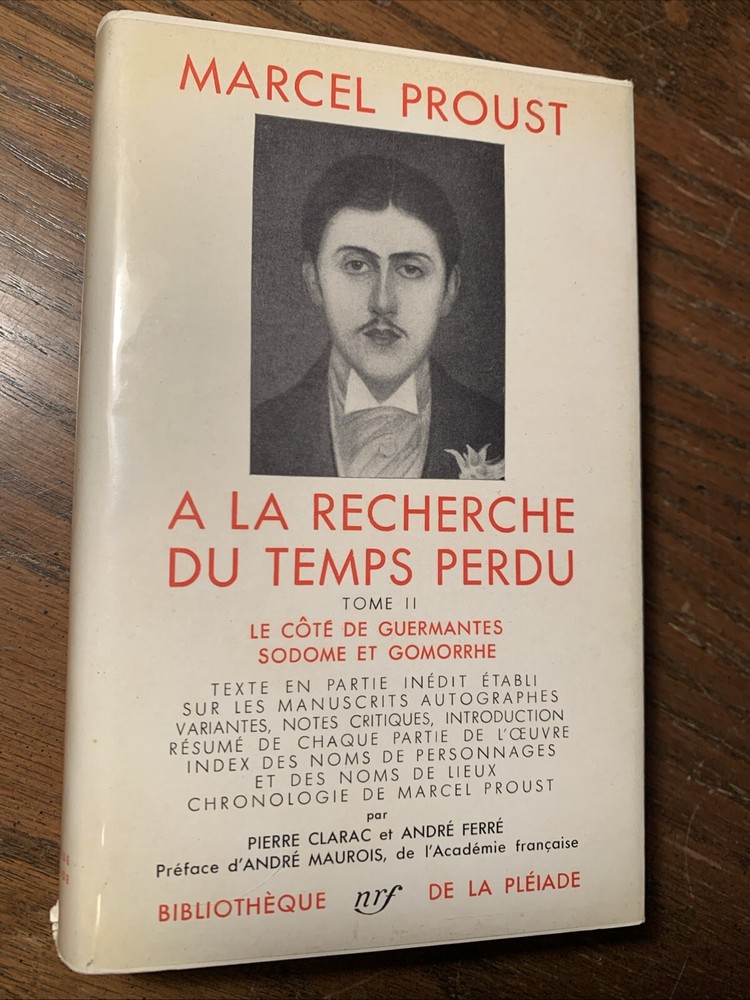 Marcel Proust A la Recherche du Temps Perdu Pleiade Tome II HB french francais