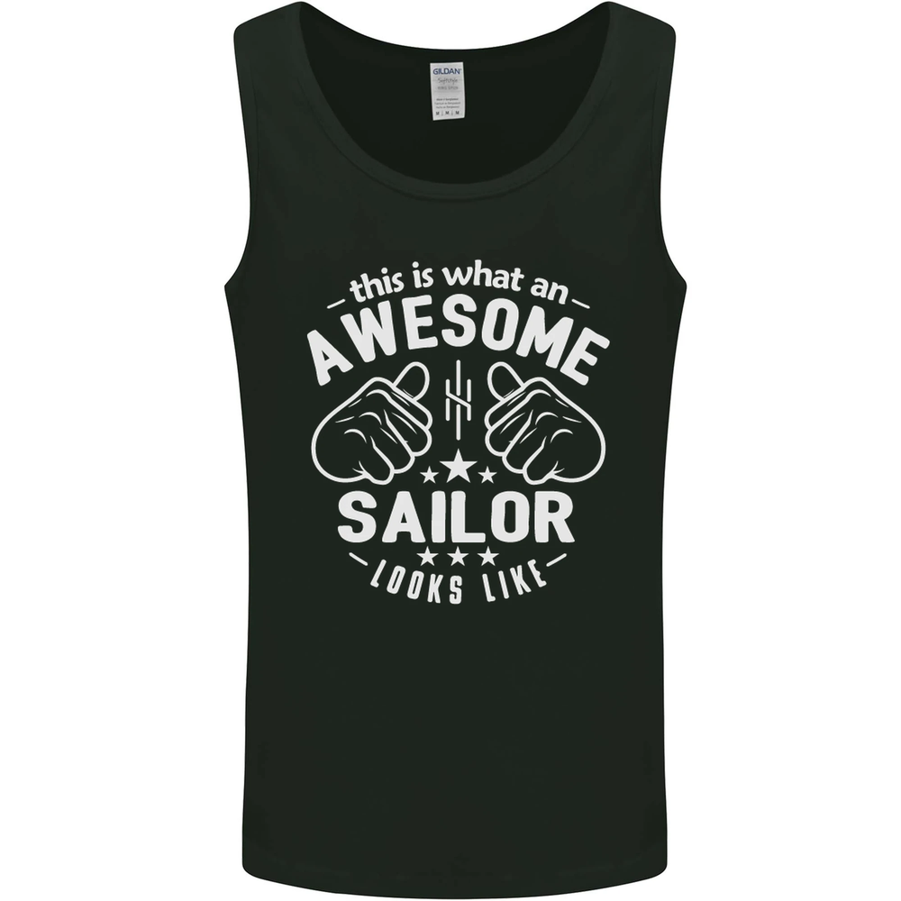 This Is What an Awesome Sailor Looks Like Mens Vest Tank Top