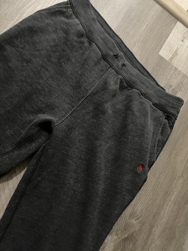 Polo Ralph Lauren Mens Large Pony Sweatpants dark Gray No Drawstring