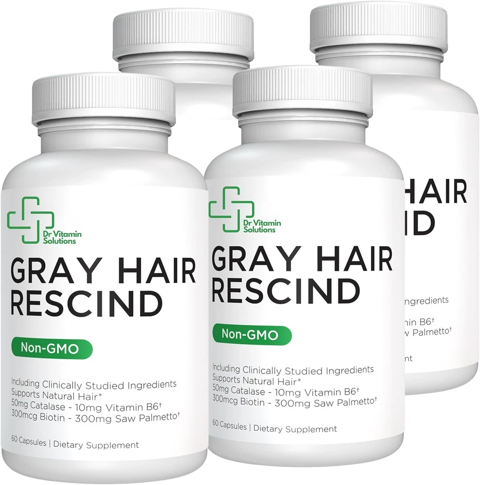 Gray Hair Rescind by Life Vitality Makes Go 1 Bottle - 60 Capsules