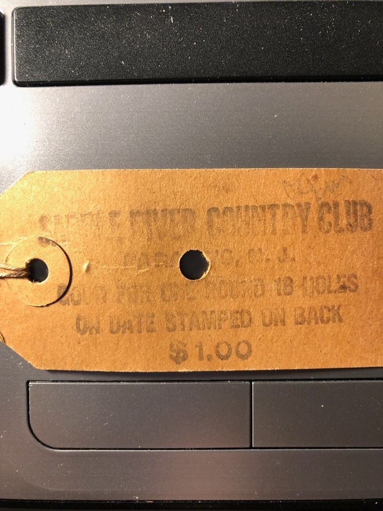 One Greens Fee Voucher-Saddle River Country Club-1938