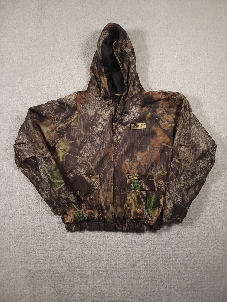 Scent Blocker Mossy Oak Break Up Camo Hunting Jacket Mens Large