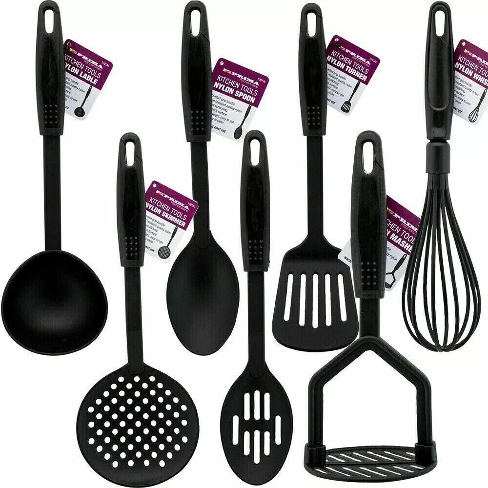 7pcs Kitchen Utensil Set Non-Stick BLACK