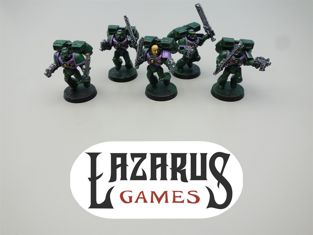 Warhammer 40K Space Marines - 5x Assault Squad with Jump Packs (oop plastic)