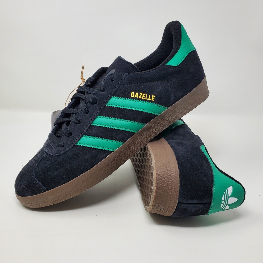 Adidas Originals Gazelle Core Black Court Green JH5394 Men's Size 10.5
