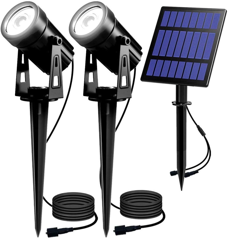 2W LED Solar Spotlights for Outdoor Waterproof Landscape Lighting