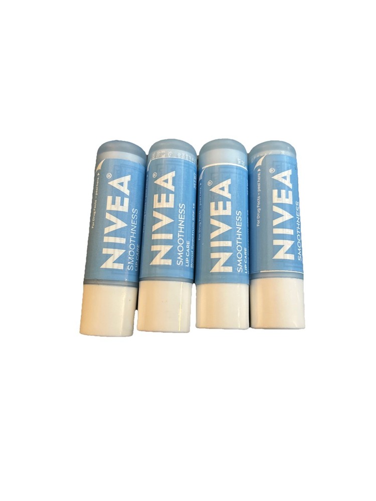 Nivea Smoothness Lip Care 0.17 oz 4-Pack Discontinued HTF Limited Stock