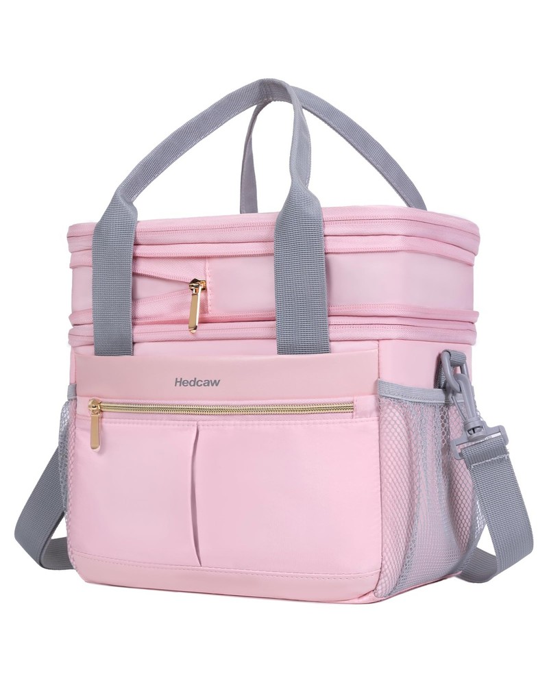 Lunch Box For Women Double Deck Insulated Lunch Bag Women Expandable Leakproof R