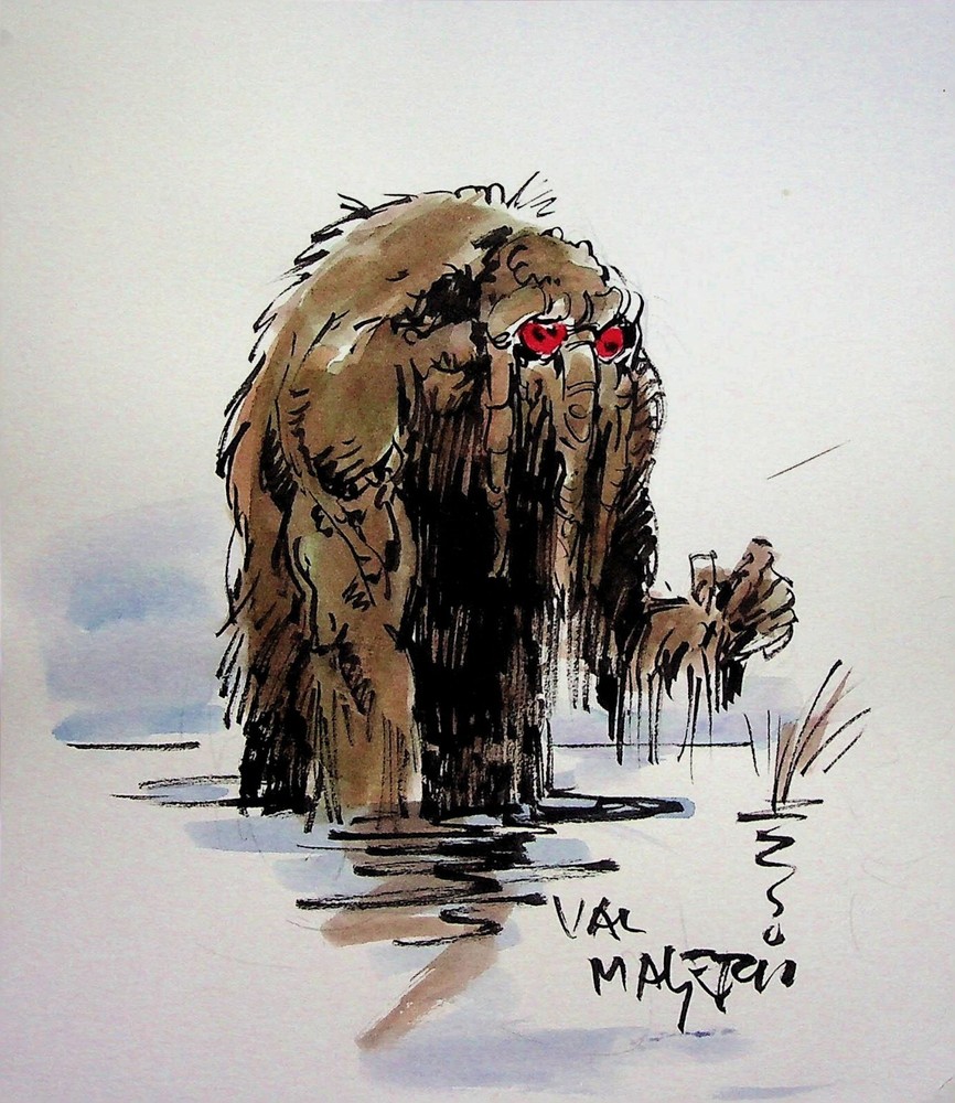 VAL MAYERIK Signed Man-Thing Hand Painted Marvel Comics Art 7
