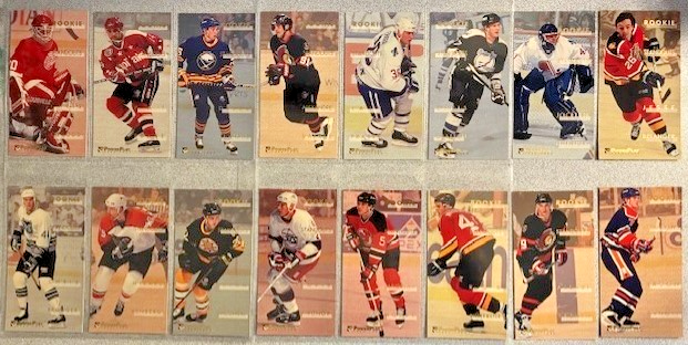 1993-94 Fleer PowerPlay Rookie Standouts - Complete 16-Card Tall Boys Insert SET