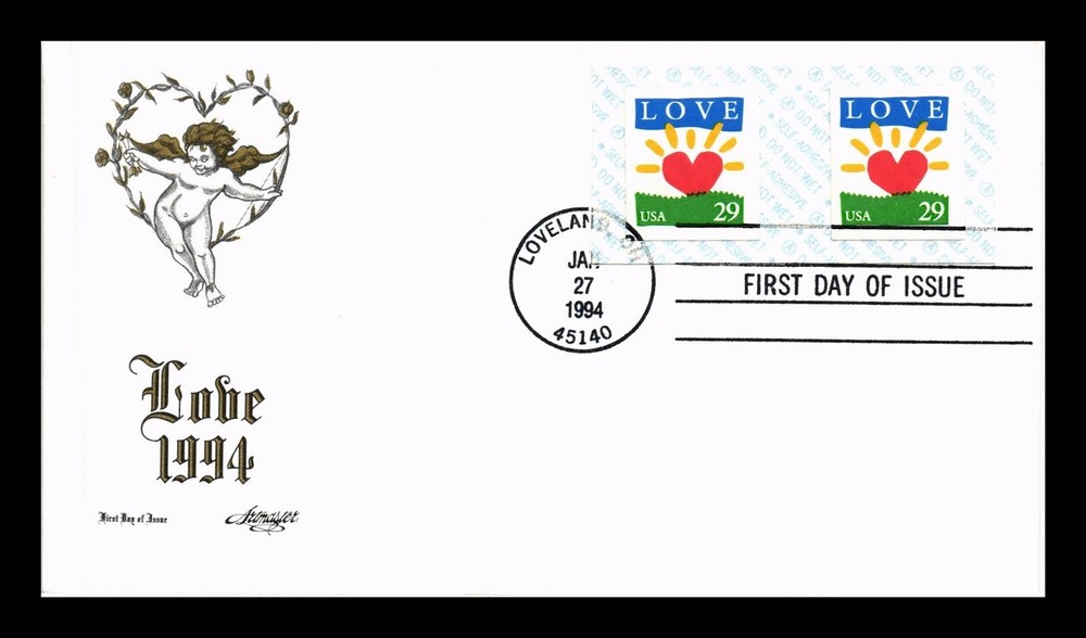 DR Jim Stamps US First Day Cover Love Heart Sunrise Artmaster Cachet
