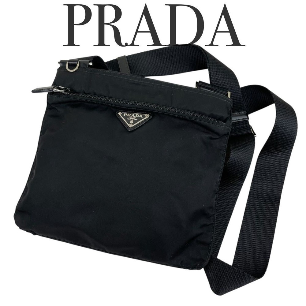 Vintage Prada Sacoche Crossbody Bag in Good Condition