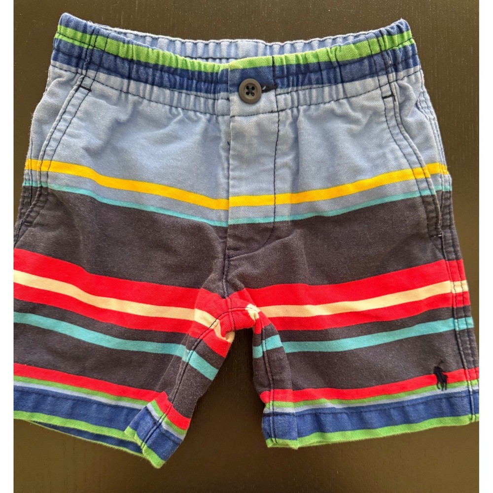 Polo Ralph Lauren Baby Striped Shorts Size 3T Multicolor Casual Preppy Chino