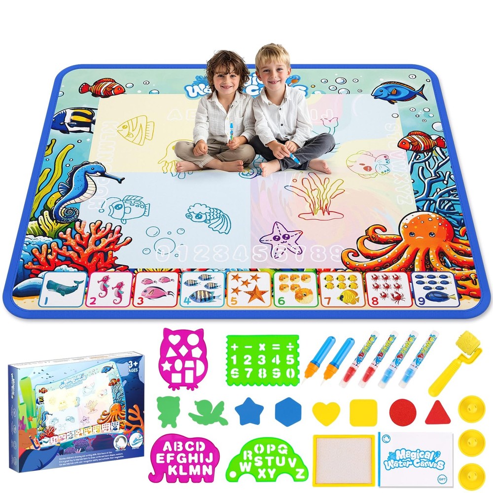 Water Doodle Mat for Kids – Reusable Drawing & Writing Toy for Toddlers