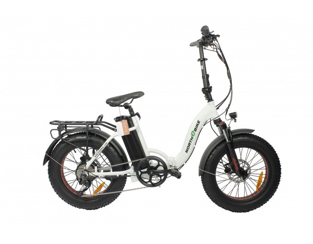 E-bike City Step Through 500W 48V Foldable Electric Bike – Black & White