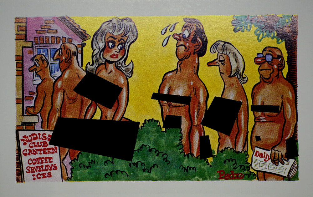 Postcard Seaside Comic Saucy Risqué Canteen Coffee Saveloys Ices Sunny Pedro 179