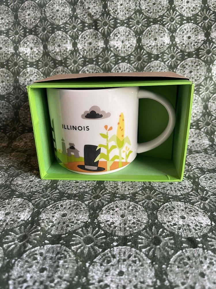 Starbucks You Are Here Illinois Coffee Mug New Collection