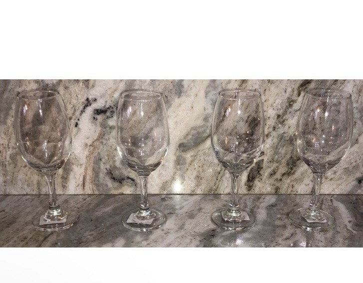 Set of 4 Cristar Clear 13oz Rioja Stemmed Wine and Water Glasses