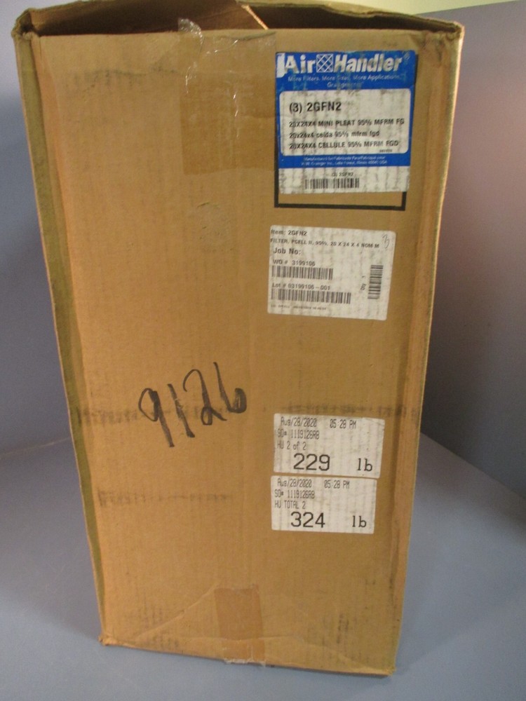 Air Handler Mini Pleat Air Filter 20