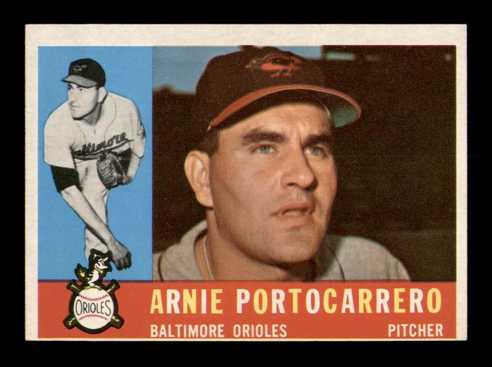 1960 Topps #254 Arnie Portocarrero NM Baseball Card OBGcards