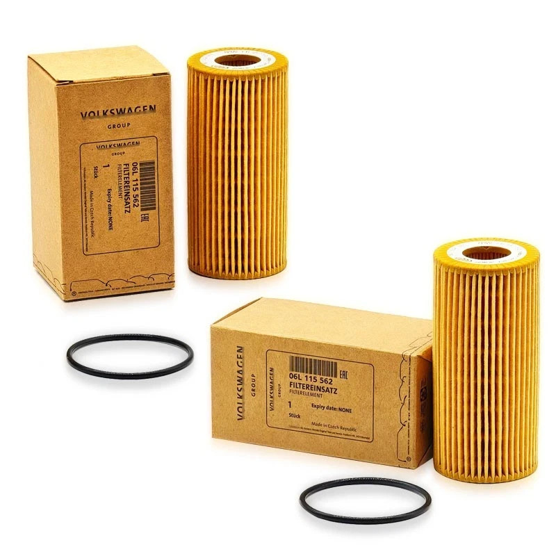2PCS OEM Mahle Oil Filter Fits VW Audi 1.8/2.0T A3 A4 A5 Q5 Jetta Golf 06L115562