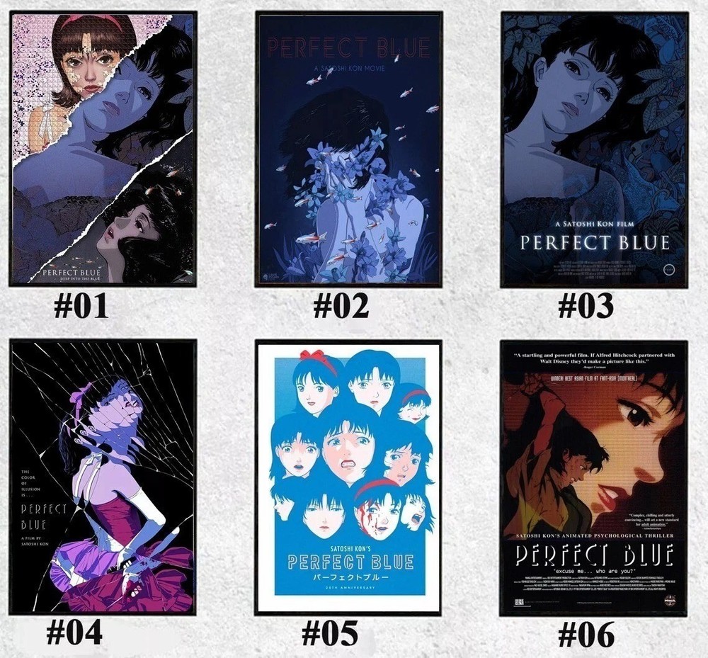 Perfect Blue Anime Movie Poster Satoshi Kon Psychological Thriller