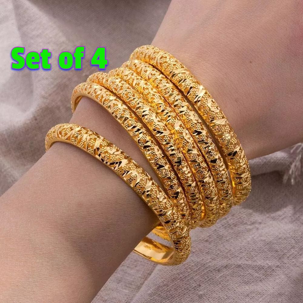Sexy Gold Plated India Bangles Arabic Middle East African Women &Girls Jewelry