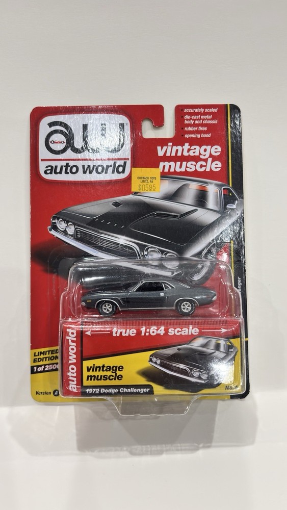 Sealed Auto World 1972 Dodge Challenger 1:64 – Vintage Muscle Collection