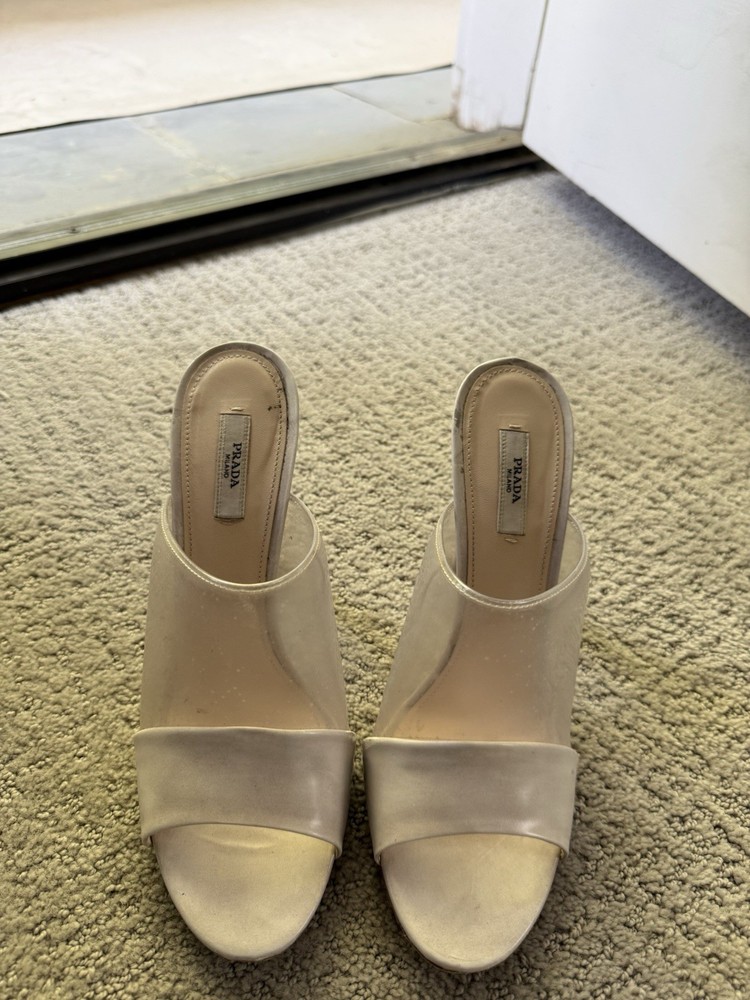 Prada Transparent Nude Heels – Size 40 – Authentic